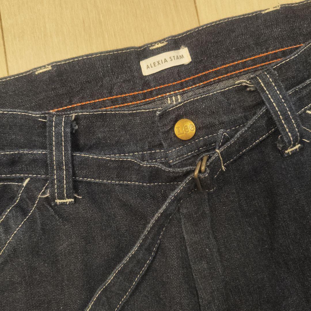 【即完アイテム】アリシアスタン lee ワイドペインターパンツ デニム