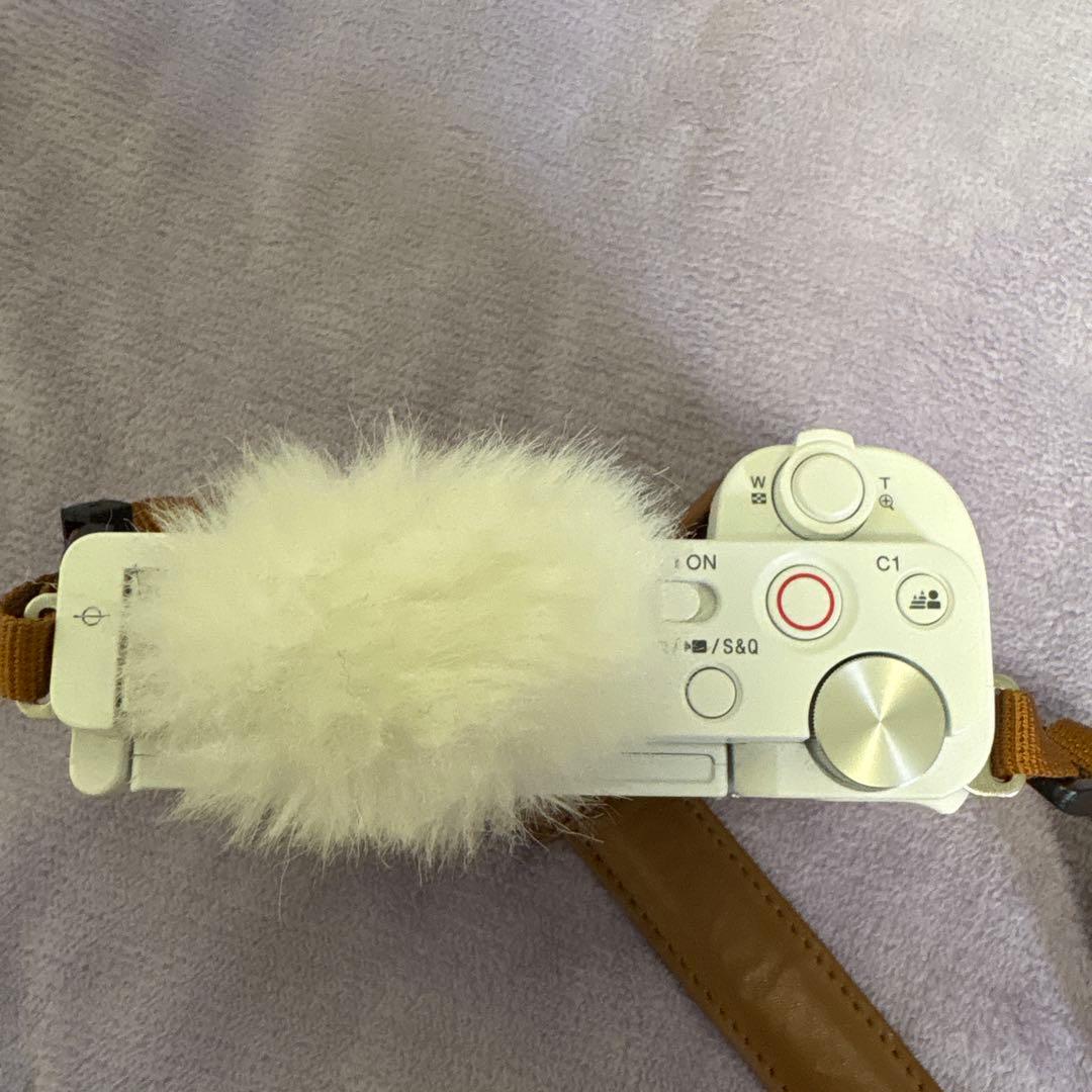 SONY zve10ホワイト レザーケース付き