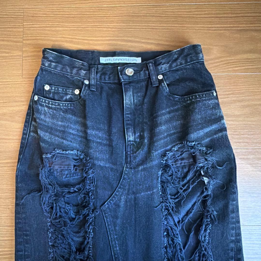 JOHN LAWRENCE SULLIVAN ダメージデニムスカート