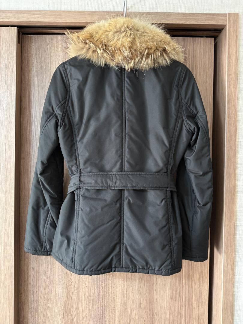 ラルフローレン ベルト付き中綿ジャケット コヨーテファー M