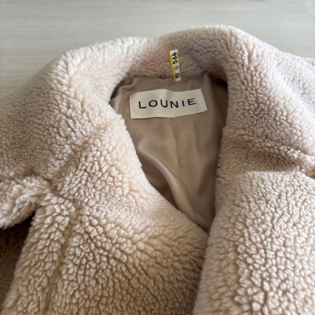 LOUNIE ベージュ ボア ショートジャケット