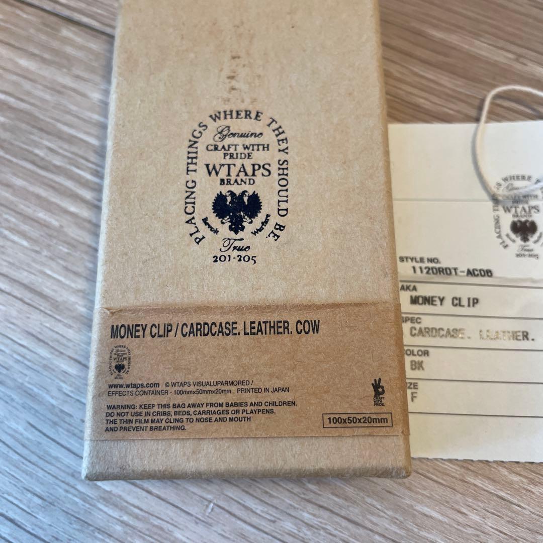 小物 WTAPS Money Clip Cardcase Leather Cow
