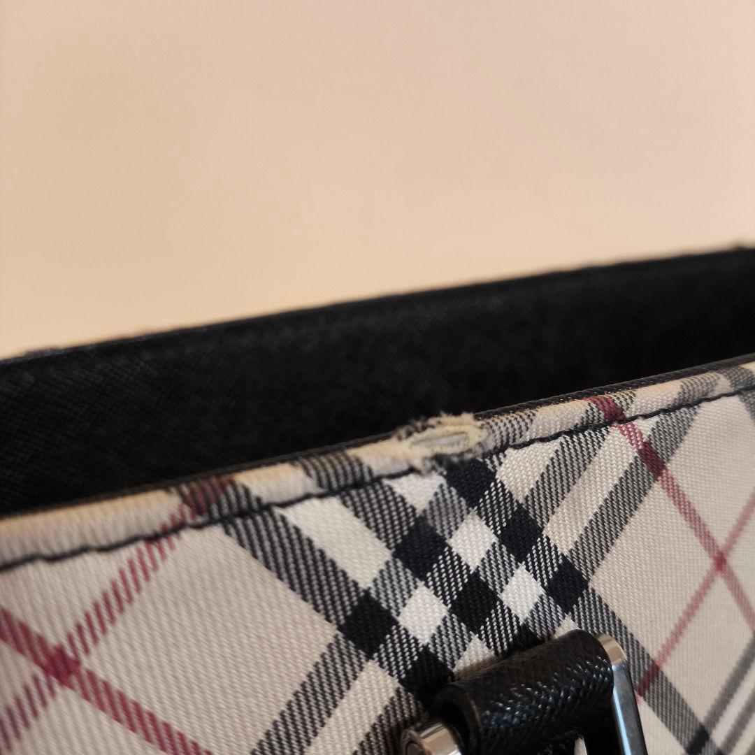 美品　バーバリー　BURBERRY　ノバチェック　ハンドバッグ　ベージュ