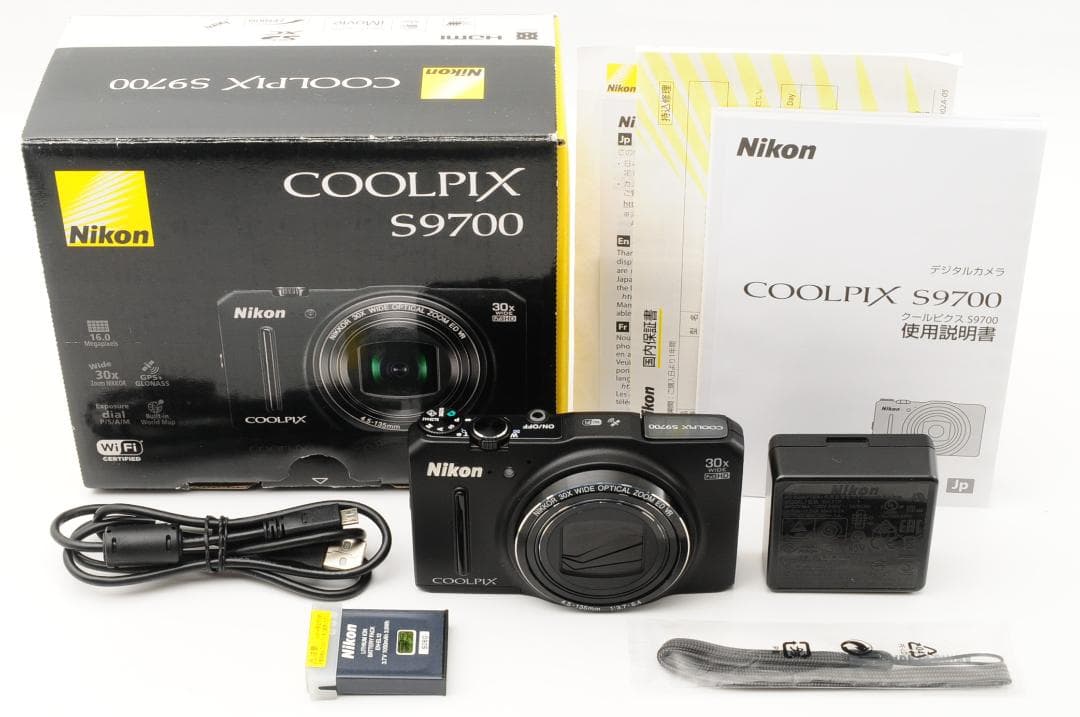 【箱付 ほぼ新品】 ニコン Nikon COOLPIX S9700