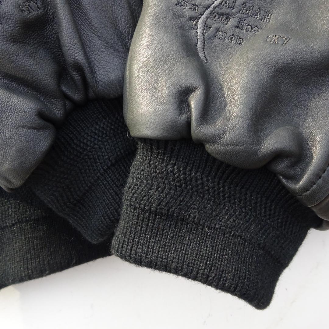 90s 希少FUNカンサイマン スカジャンスタジャンラム羊革レザー山本寛斎