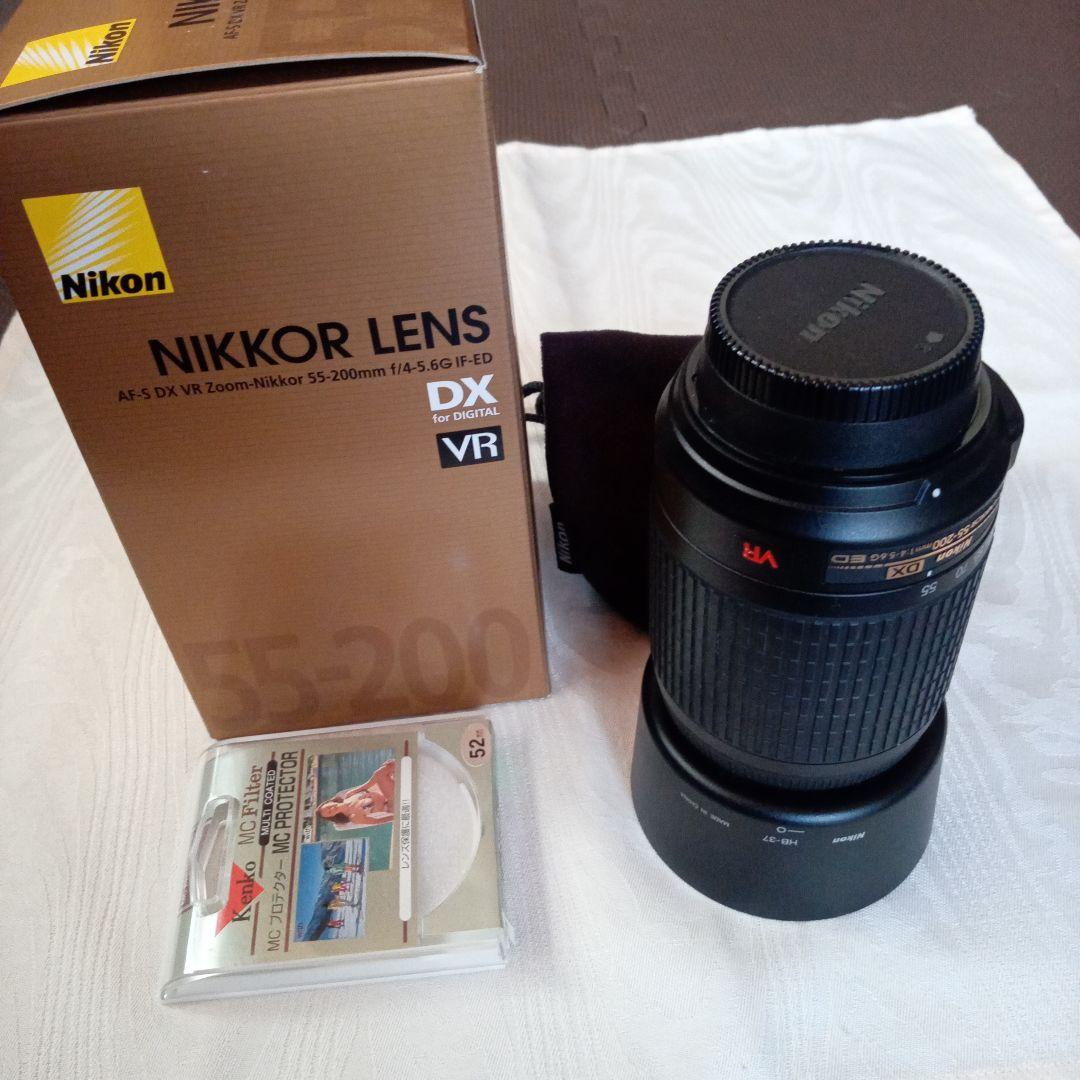 【美品】Nikon 55-200mm f4-5.6G ED VR 望遠レンズ