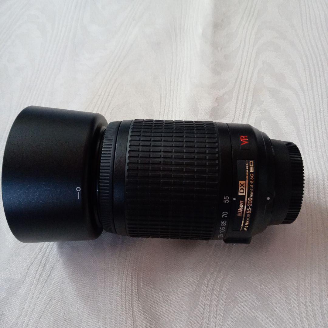 【美品】Nikon 55-200mm f4-5.6G ED VR 望遠レンズ