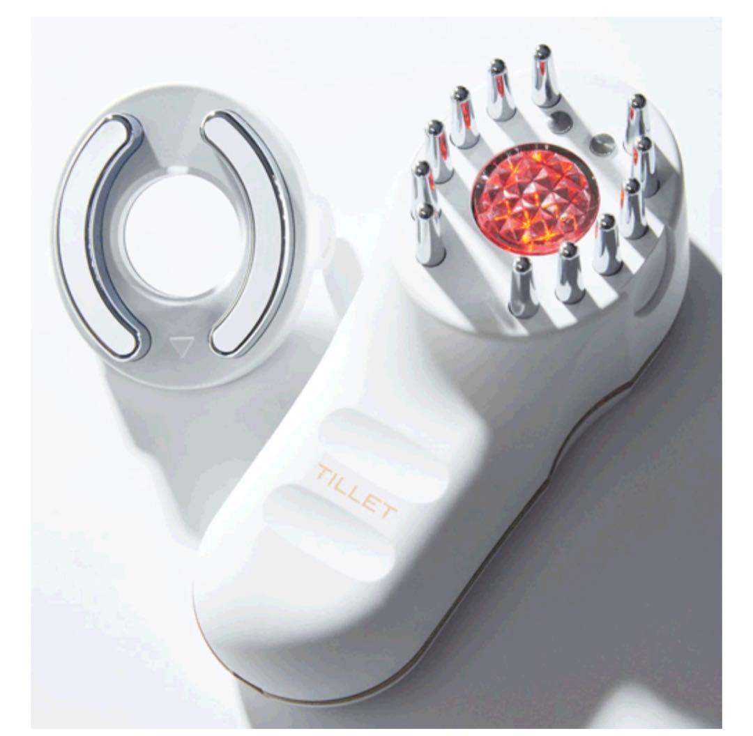 TILLETイオン導入器 EMS エレクトロレポーション 顔 頭皮用 ホワイト