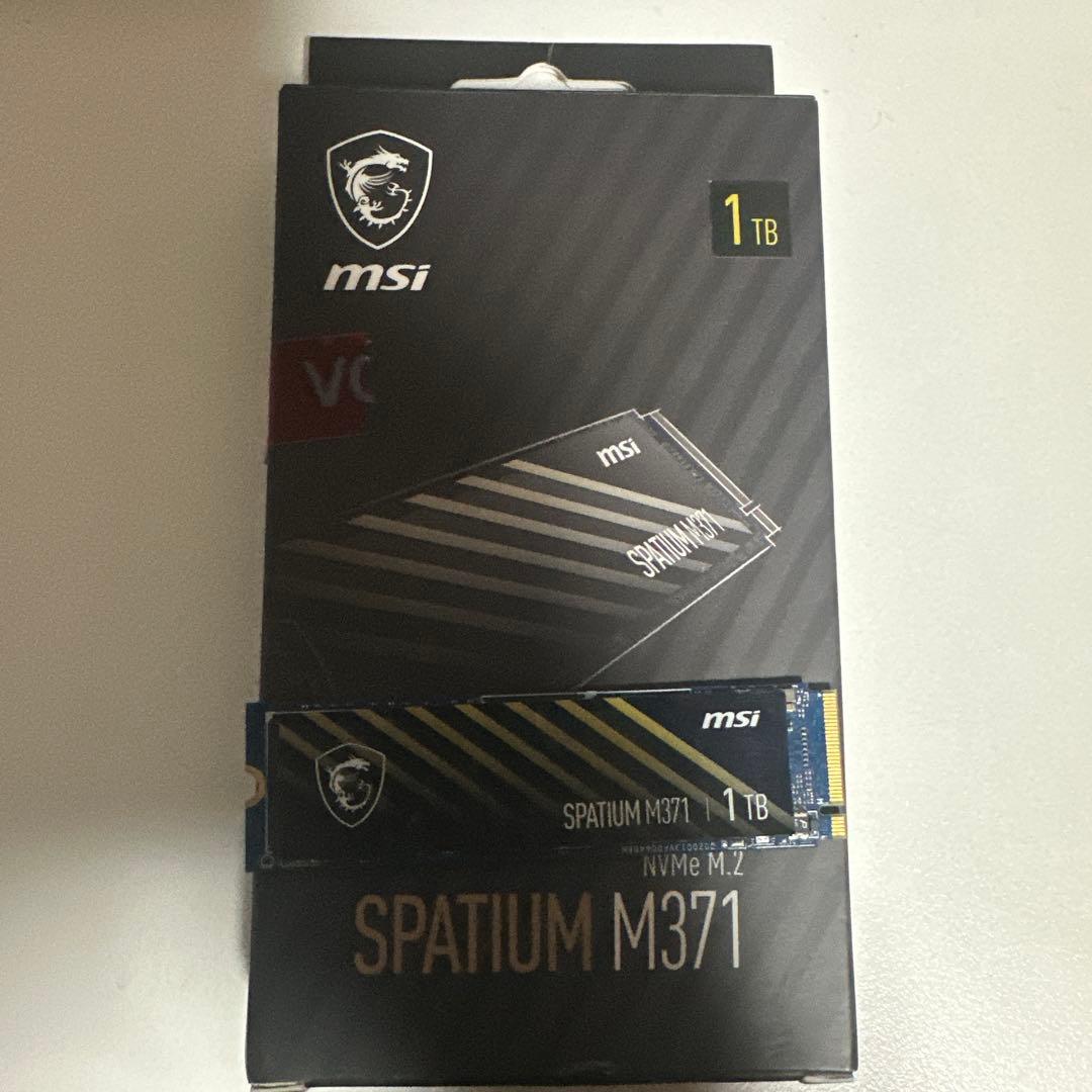内蔵型SSD MSI SPATIUM M371 NVMe M.2 SSD 1TB