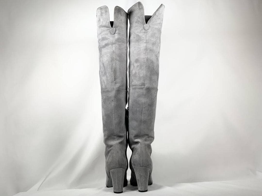 【正規品】極美品 シャネル CHANEL スエード ロング ニーハイブーツ 37