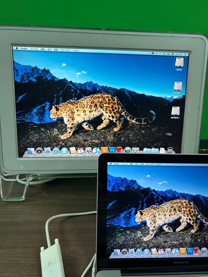 動作商品Appleモニター＆ADC DV I変換器＆mini portアダプター