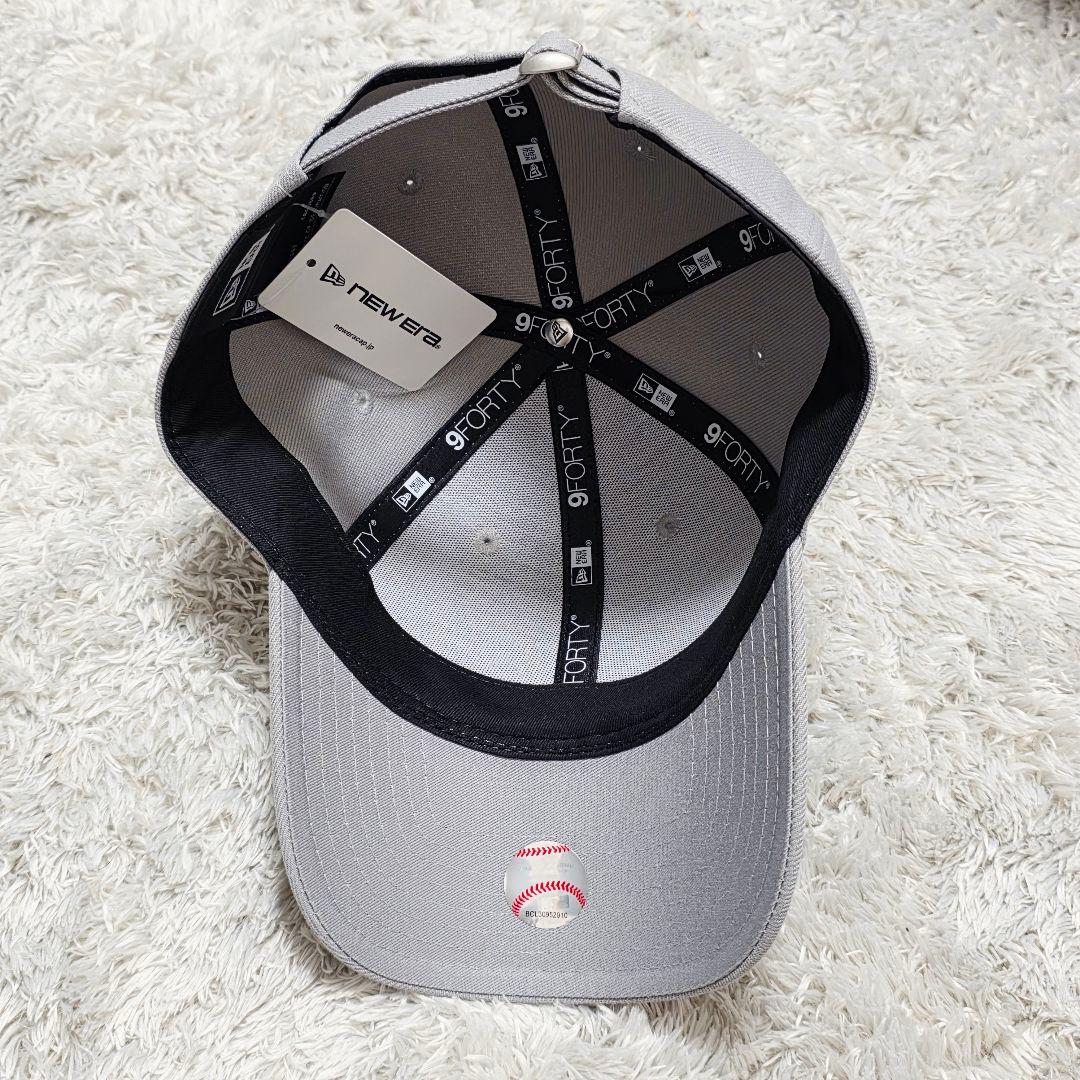NEWERA 9FORTY ラインストーン キャップ グレー