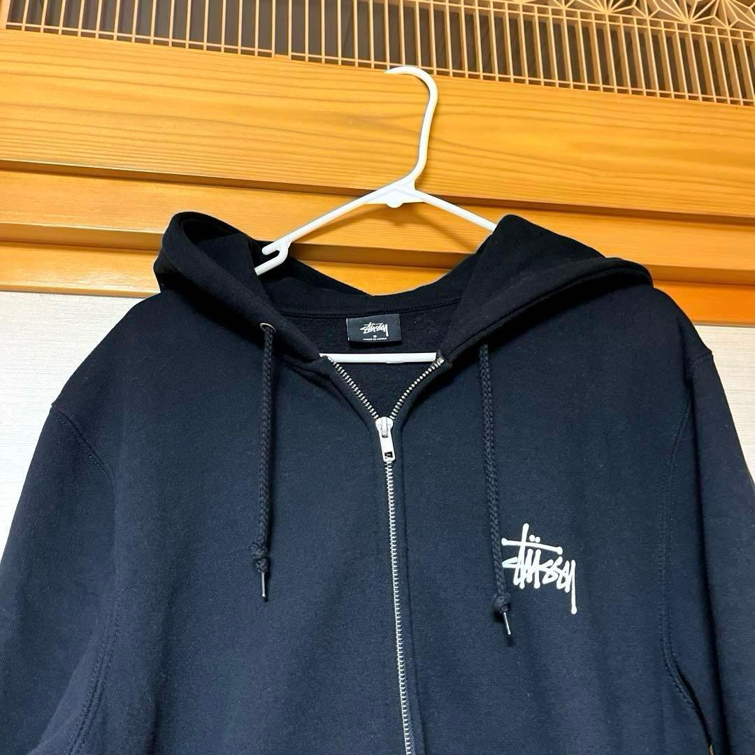 〈美品〉Stussy ステューシー フルジップ 黒パーカー 数回使用