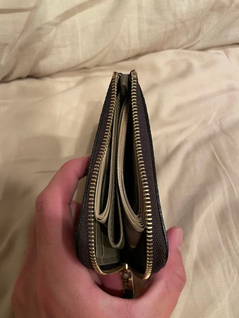 大峡大峡製鞄 0051-3-GMS Lジップ札入れ、マルチケース、ブラック