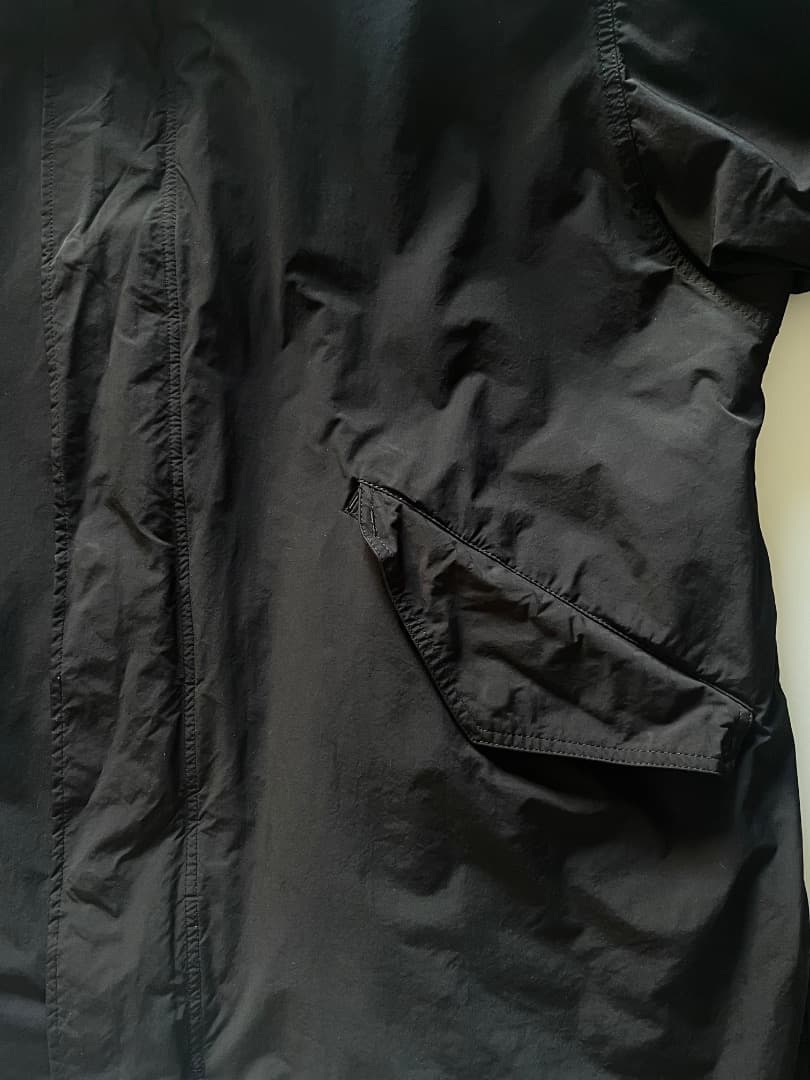 【美品】エイトン エアーウェザーショートモッズコートメンズ 黒