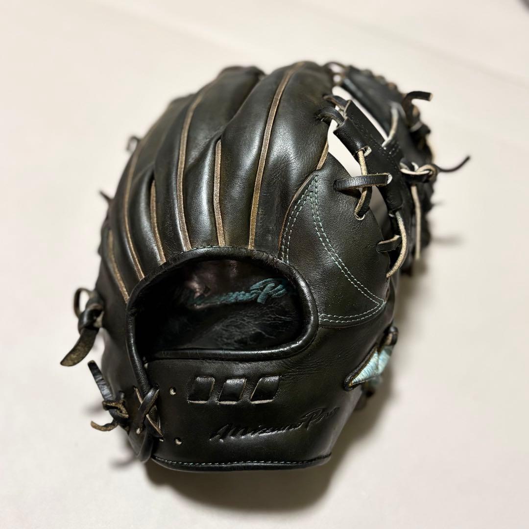 か*し様 【貴重】硬式 ミズノプロ ダイバーシティブルー 内野用 グローブ グラ