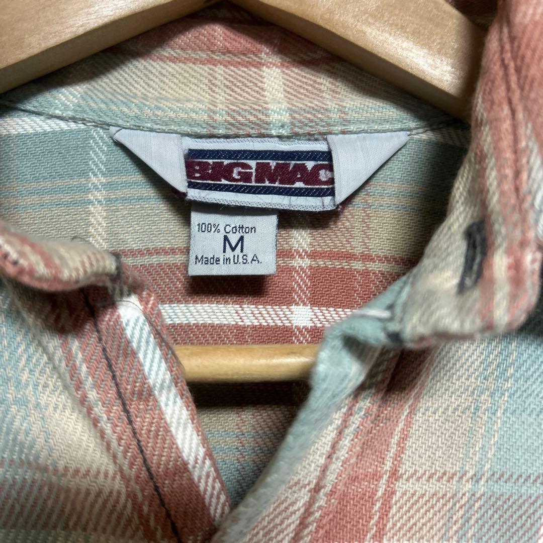 BIG MAC 80'ビンテージ ネルシャツ　M