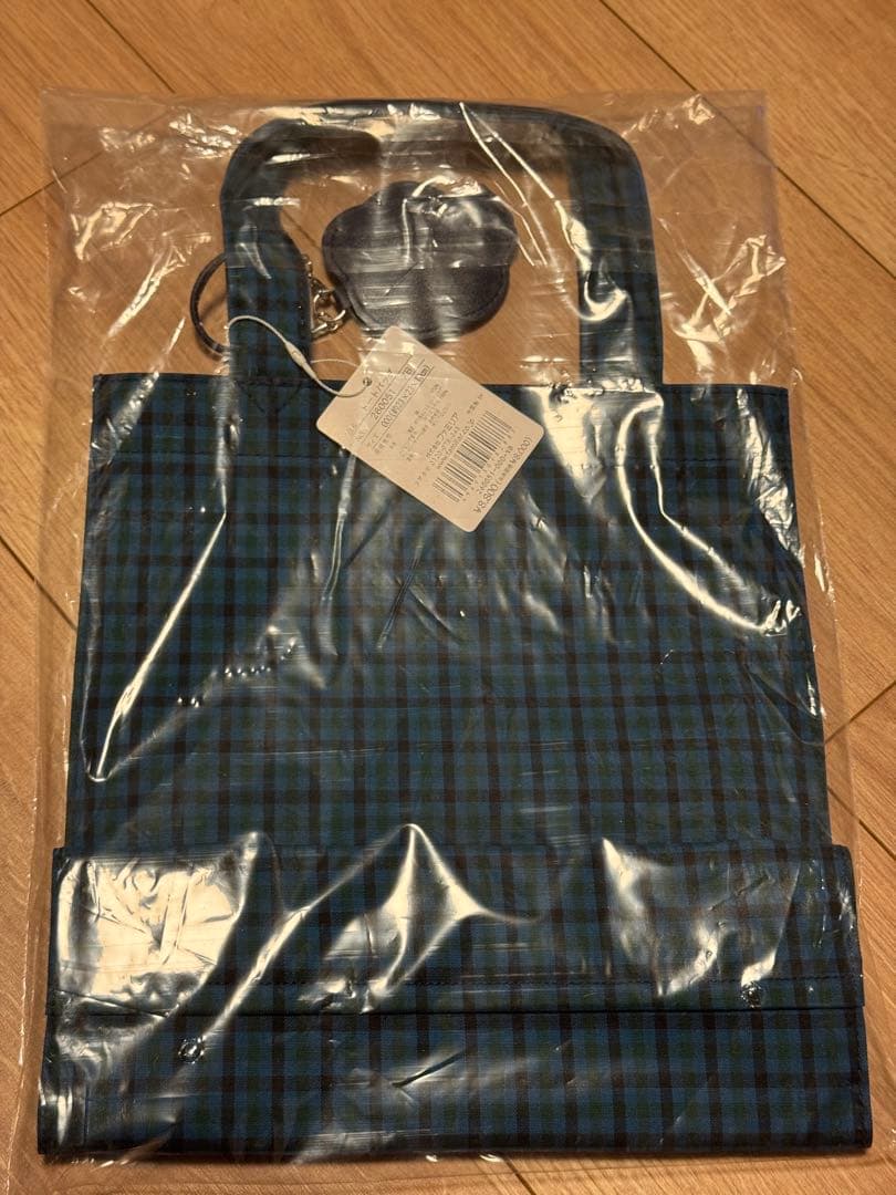 新品未使用タグ付き　ファミリア　familiar 縦型トートバッグ　小　青系