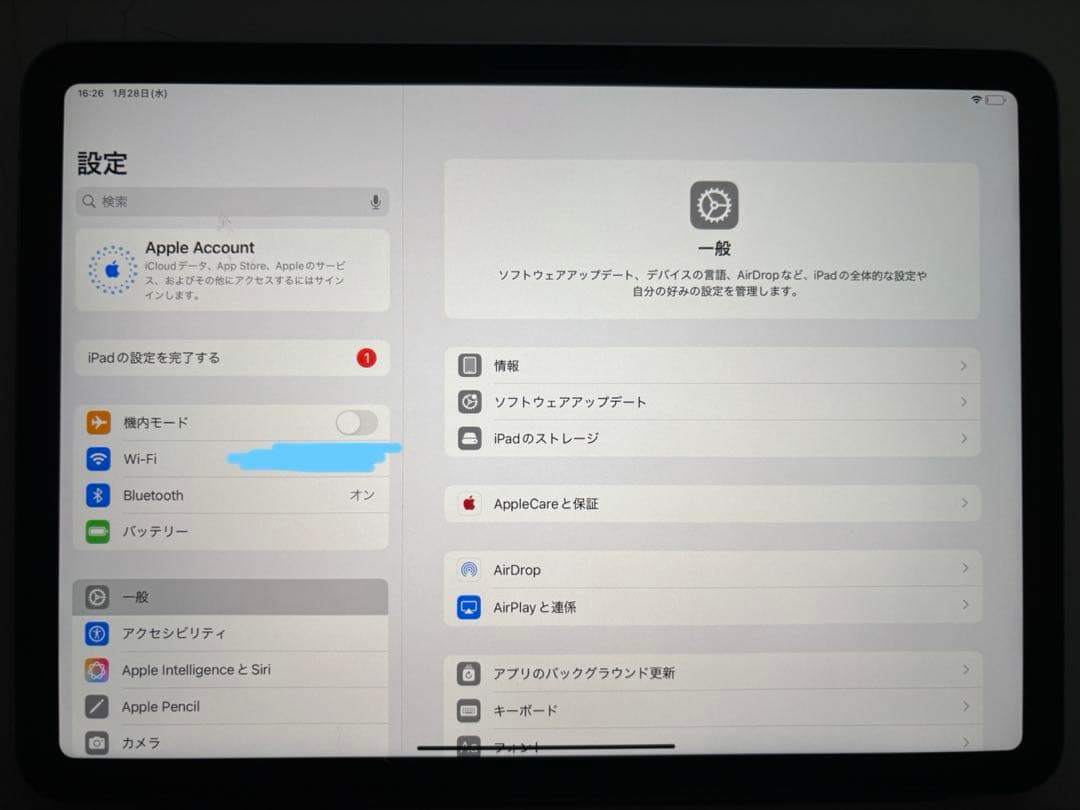【未使用に近い】iPad Air 11インチ（M3） Wi-Fi 128GB