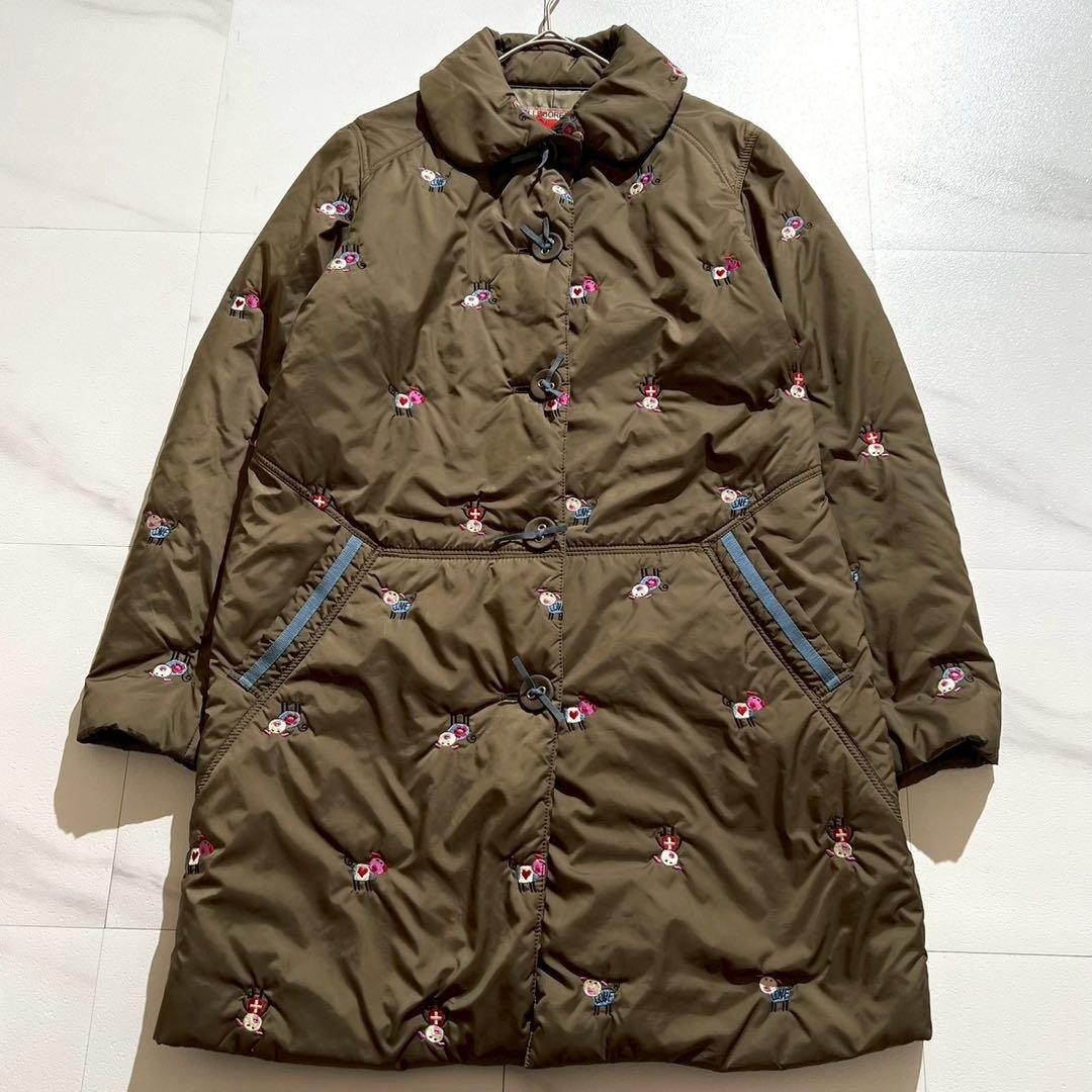 希少✨ アルベロベロ 中綿コート ぶたさん 刺繍 総柄 OLLEBOREBLA