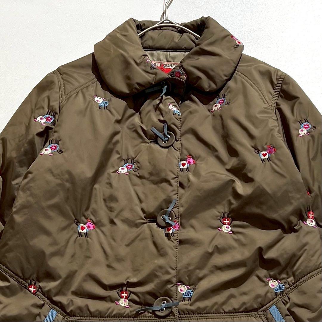 希少✨ アルベロベロ 中綿コート ぶたさん 刺繍 総柄 OLLEBOREBLA