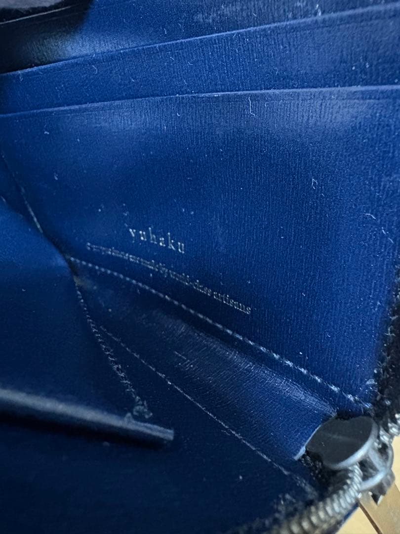 yuhaku グラデーション クロココンビ コンパクト財布