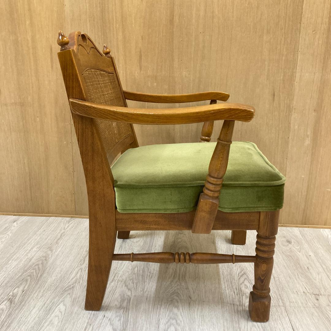 【柏木工】ダイニングチェア　アームチェア　ヴィンテージ　レトロ A