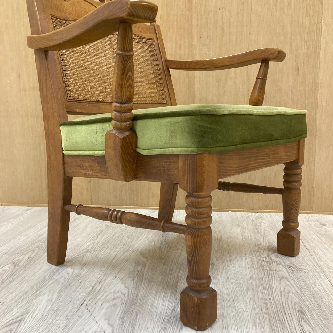 【柏木工】ダイニングチェア　アームチェア　ヴィンテージ　レトロ A