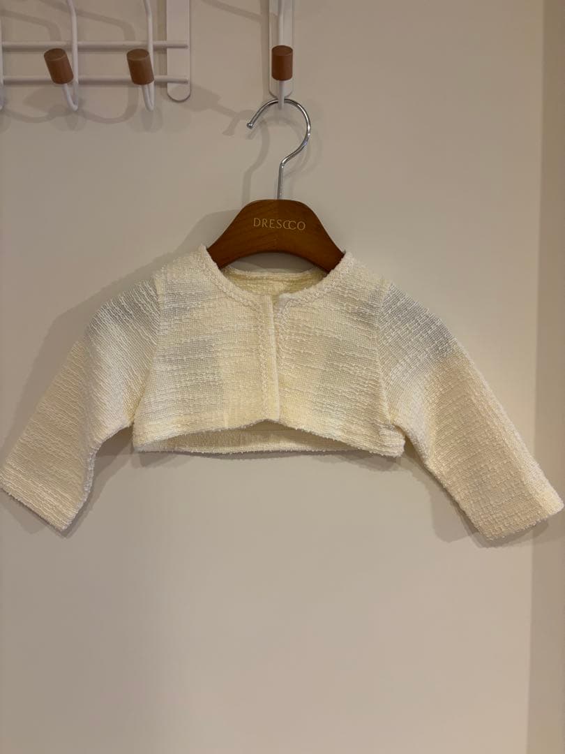 ✴︎美品✴︎ DRESCCO ベビードレス&ボレロ 80cm(2号)ホワイト