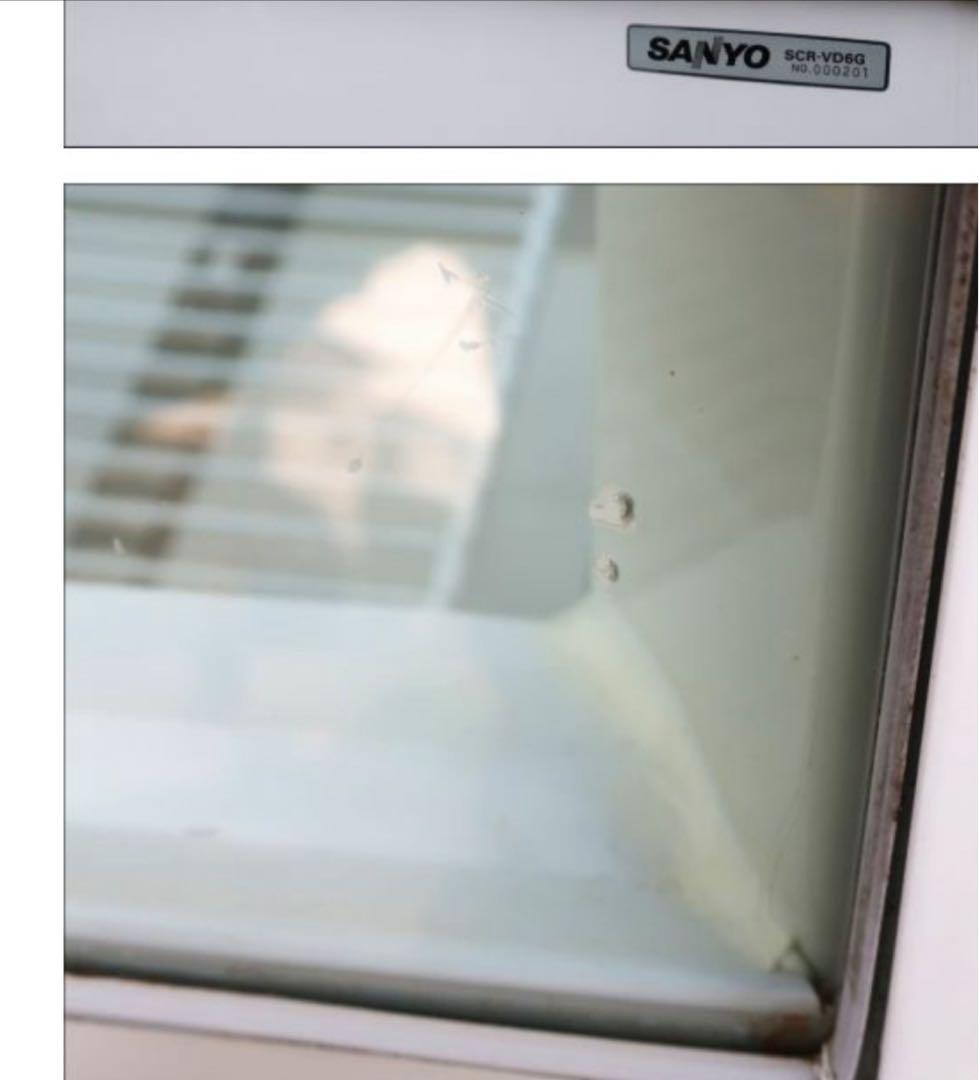 SANYO 冷凍庫 ガラス蓋付き　ディッピングケース　冷凍ショーケース　アイス