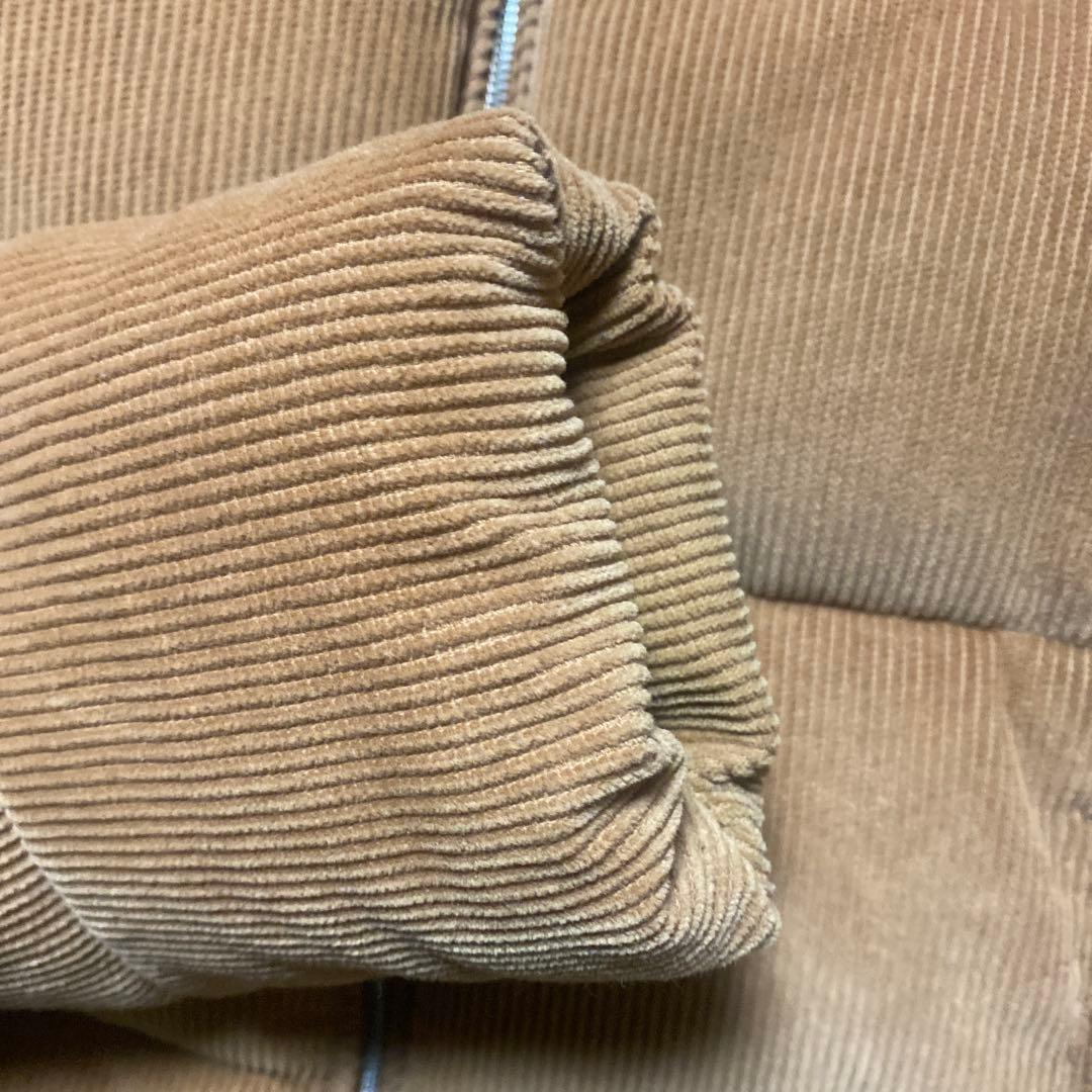 「かん様」 JEANS コーデュロイ ダウンジャケ ット　L キャメル