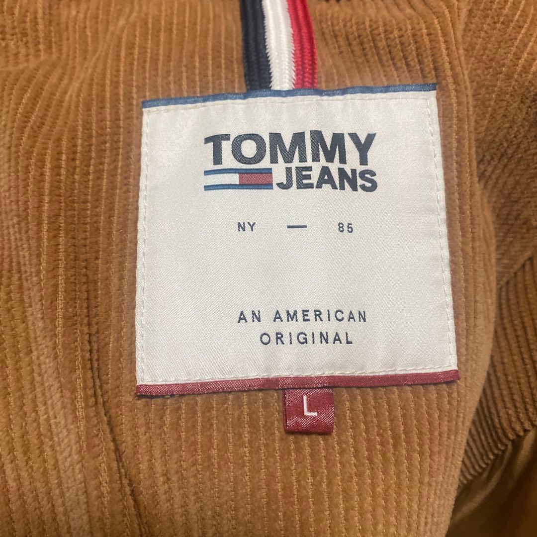 「かん様」 JEANS コーデュロイ ダウンジャケ ット　L キャメル