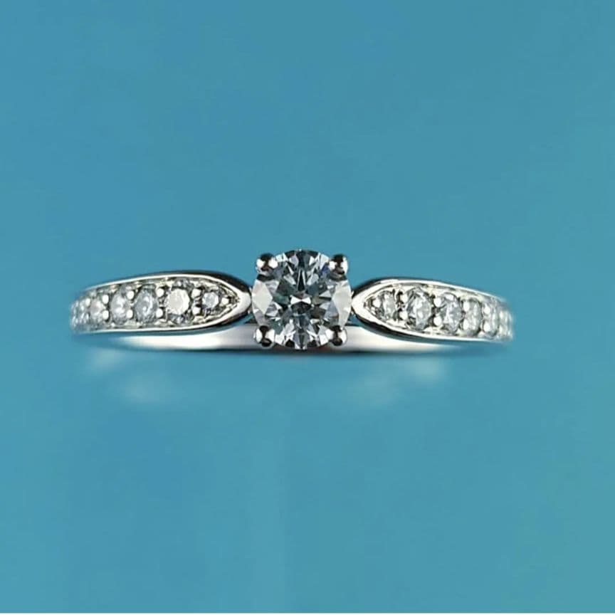 専用　ティファニー　Ptダイヤモンドリング　プラチナ　ダイヤ　鑑定書付き