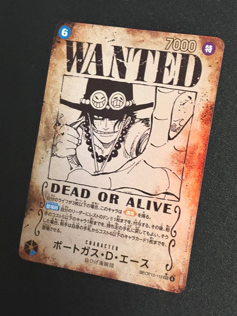ポートガス・D・エース：手配書 SEC-SPC