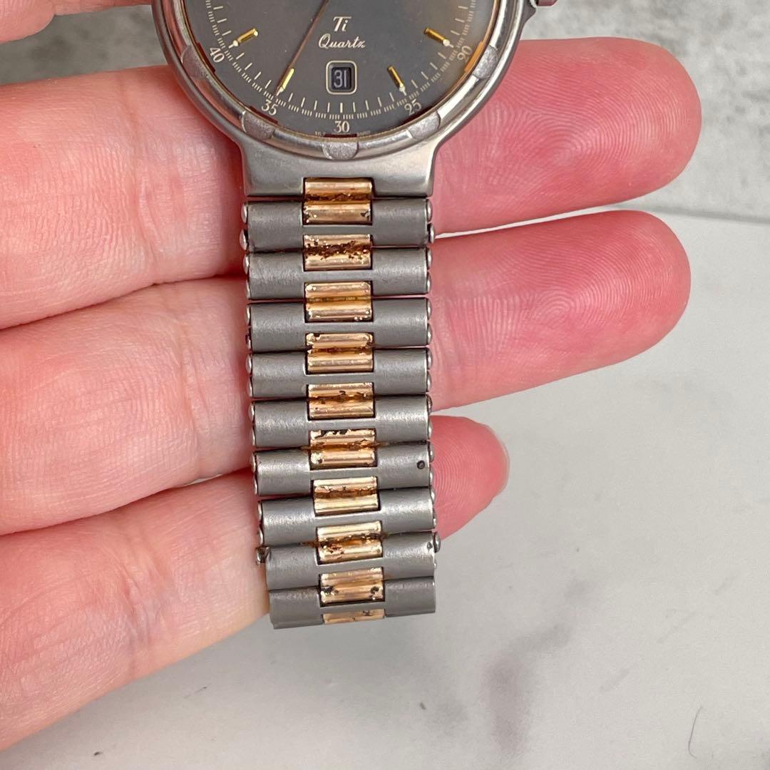 稼動品　LONGINES コンクエスト　チタン　デイデイト　ボーイズ　腕時計