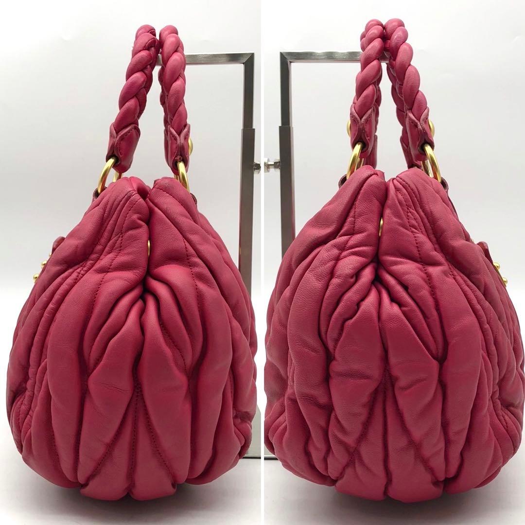 ✨人気✨ミュウミュウ ハンドバッグ 2way マテラッセ ゴールド金具 レザー