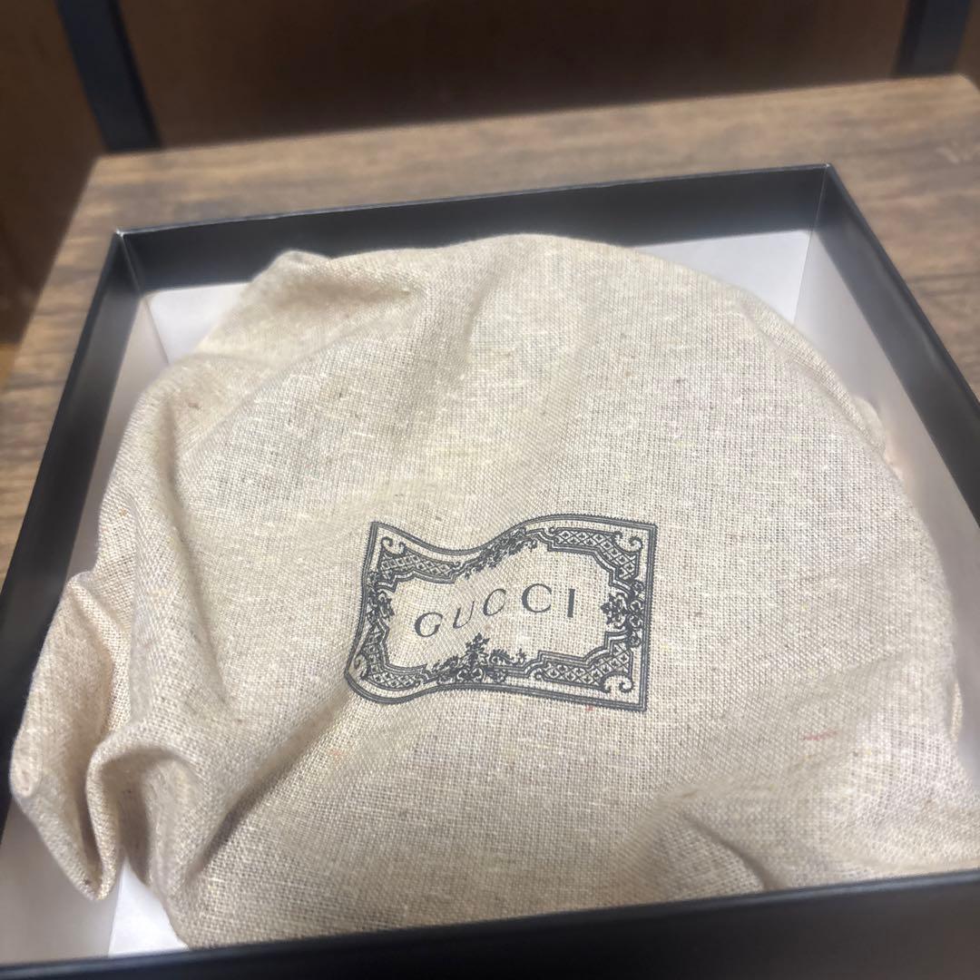 GUCCI GGキャンパスパターン レザーベルト　サイズ90