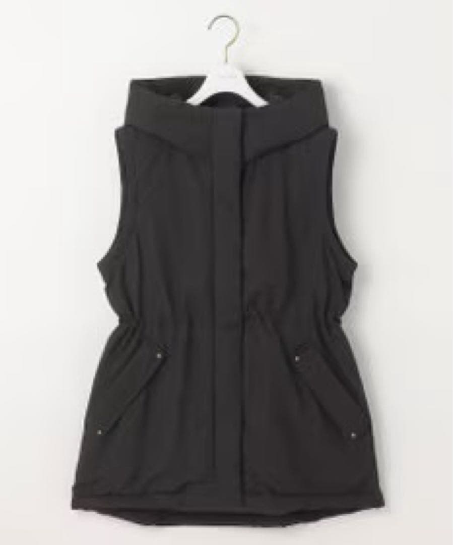 【新品タグ付】ANY SIS 2WAYドロストフーディミドル ダウン ベージュ