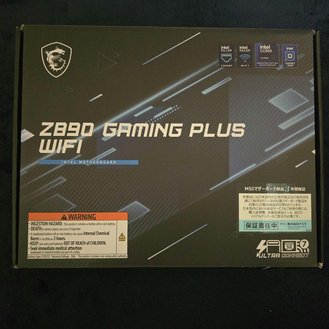 Z890 GAMING PLUS WIFI　マザーボード　開封未使用品