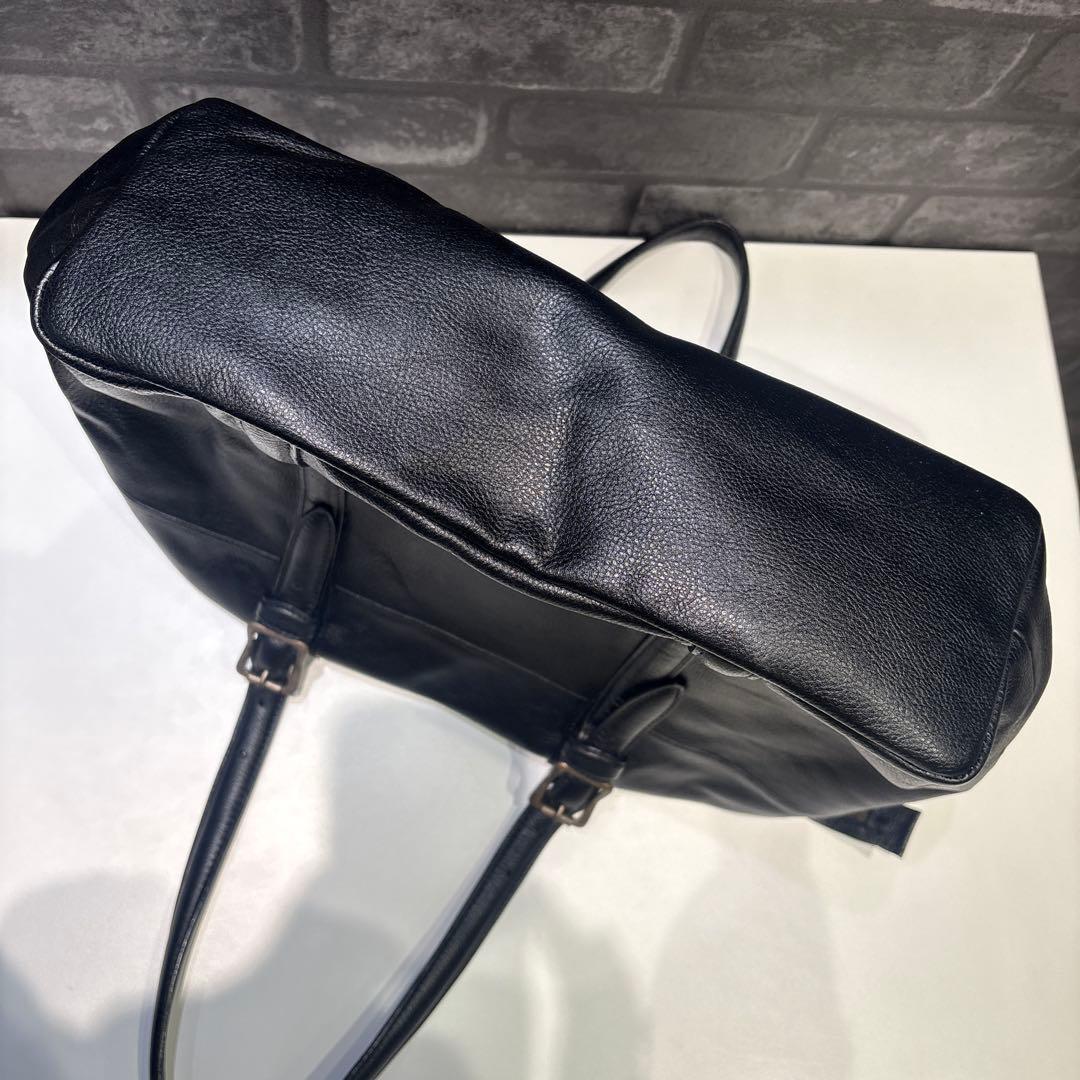 AVIREX 牛革レザートートバッグ 黒 BULTO ブルト