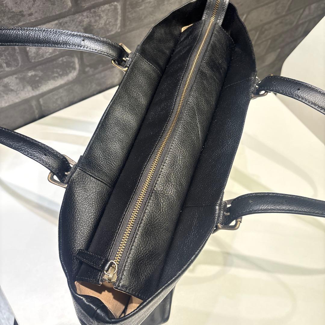 AVIREX 牛革レザートートバッグ 黒 BULTO ブルト