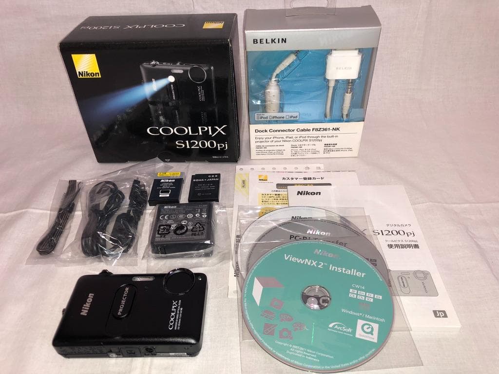 Nikon COOLPIX S1200pj プロジェクター内蔵 箱付完品