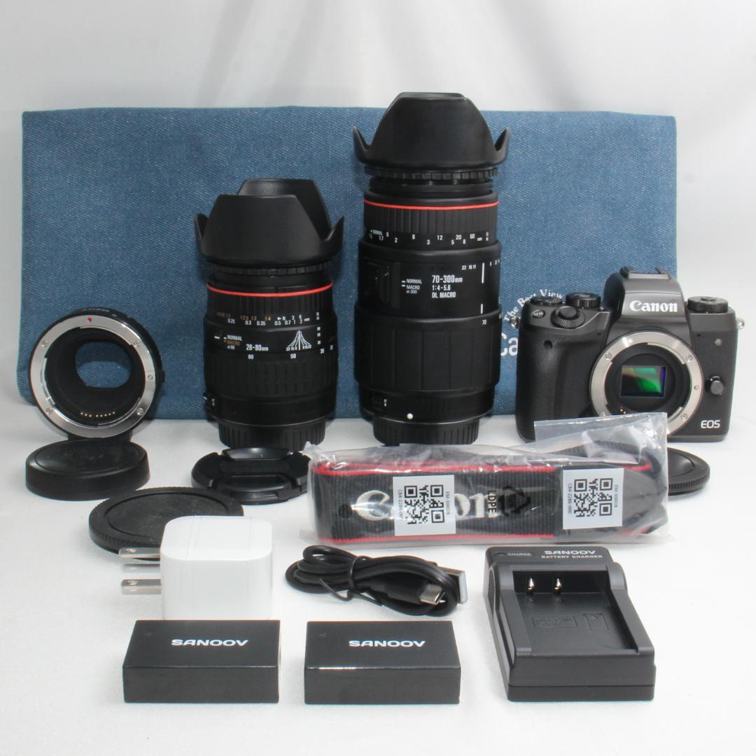 ❤️予備バッテリー付き❤️Canon EOS M5 超望遠ダブルレンズセット❤️