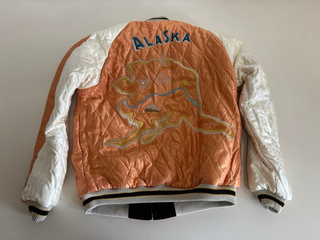 テーラー東洋アラスカジャンパー　別珍スカジャン 白熊XXL