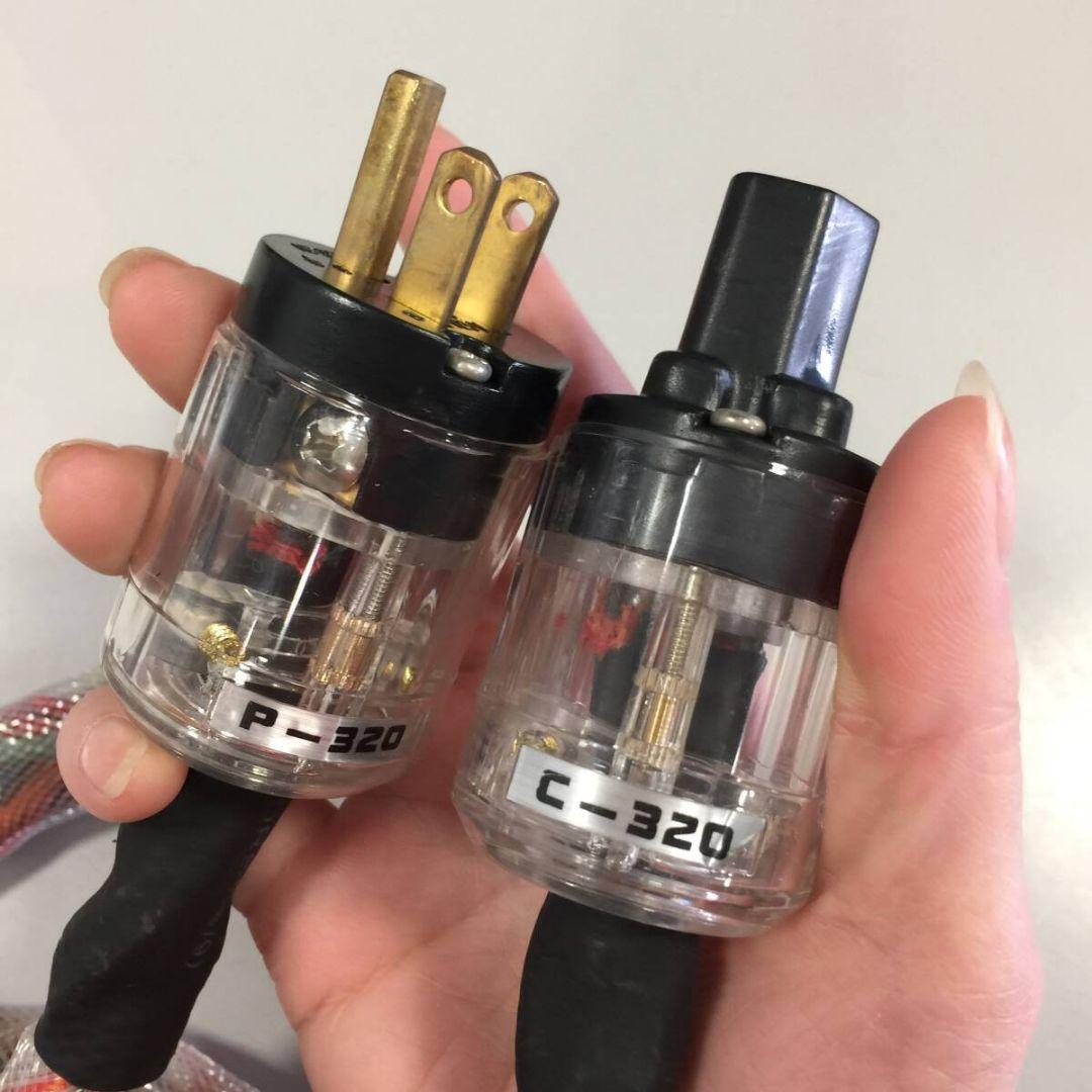 電源コード ケーブル 全長約160㎝ オーディオ機器 アクセサリー 配線 音響