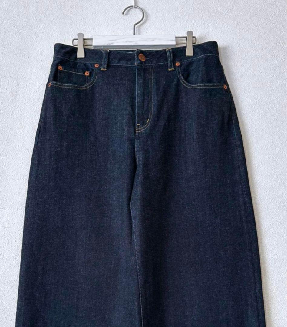 【美品】大きいサイズ44＊２３区DENIM 見上愛さん ワイドデニム