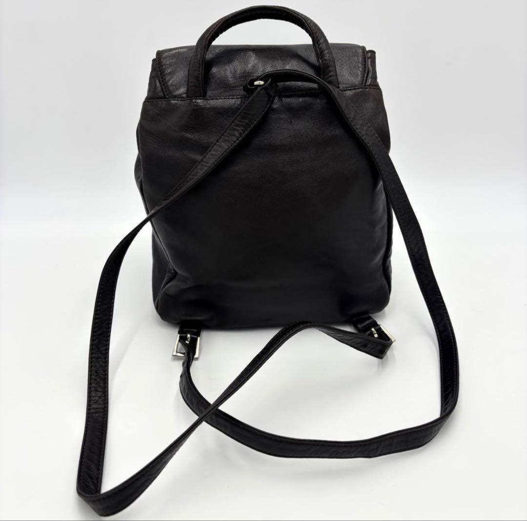 極美品 PRADA オールレザー リュック ブラック
