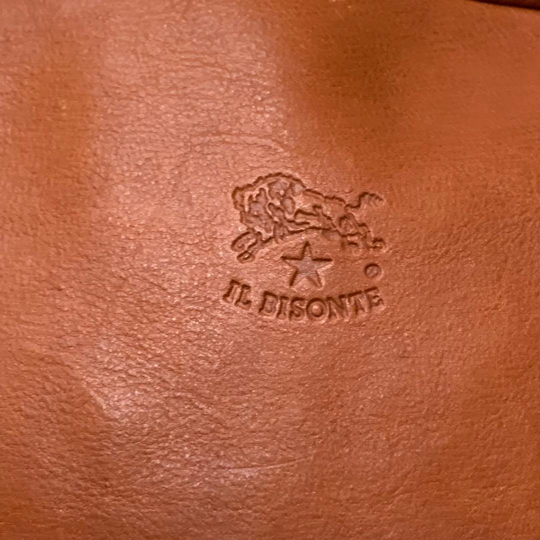 asa　イルビゾンテ リュック オールレザー ロゴ型押し ブラウン