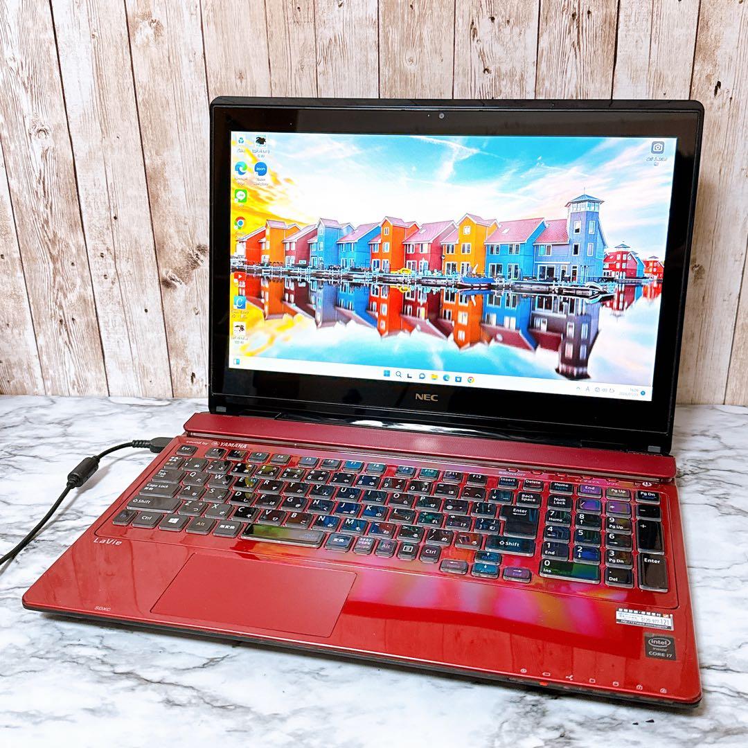 すぐ使えるパソコン✨高性能i7＆メモリ8GB✨超大容量1TB✨タッチパネル搭載