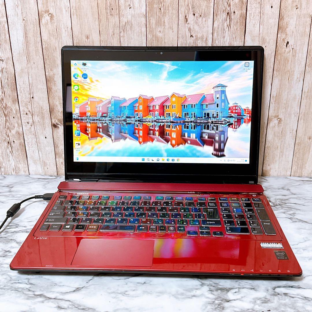 すぐ使えるパソコン✨高性能i7＆メモリ8GB✨超大容量1TB✨タッチパネル搭載